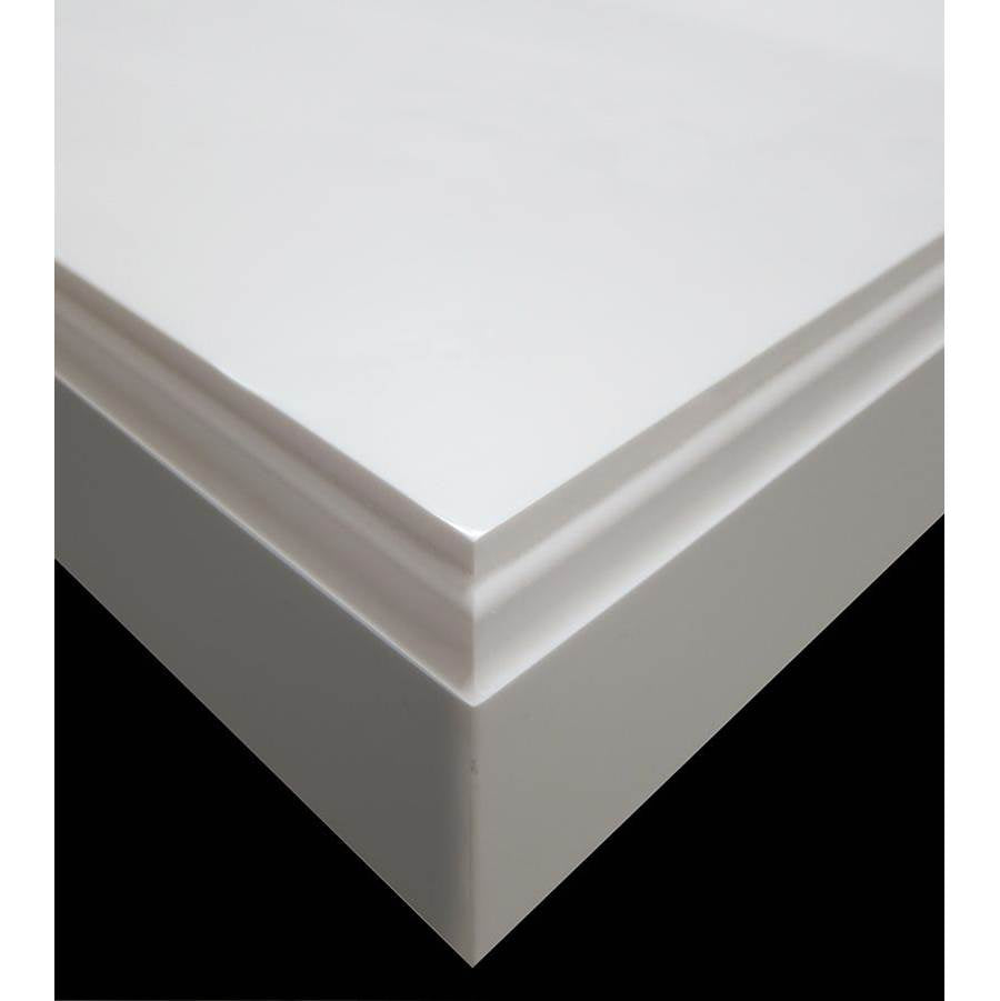 HALO 2 SCULPTURESTONE COUNTER SINK DOUBLE BOWL UP TO 50'' - MATTE BISCUIT