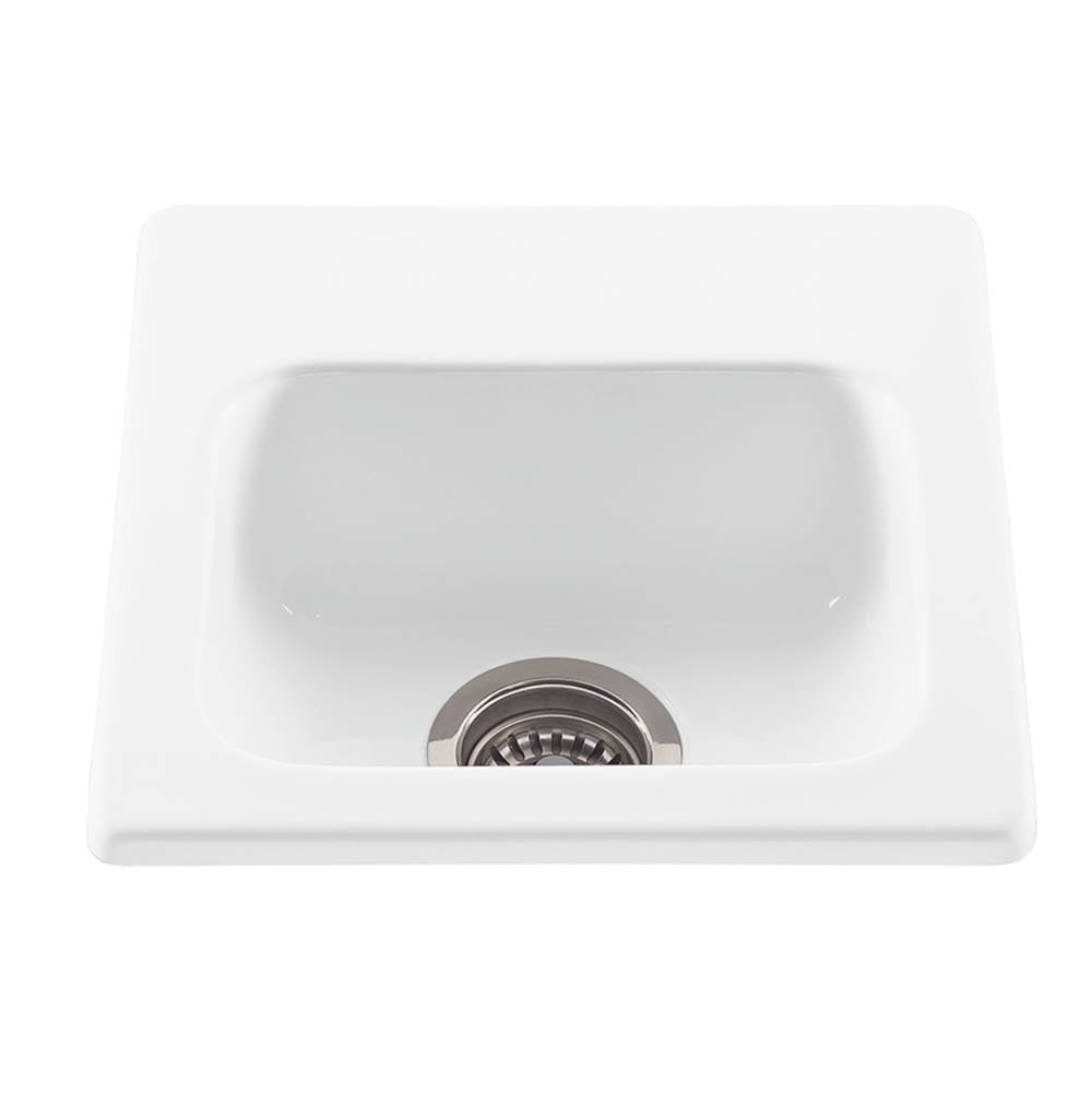 MTI Baths - SEQUEL ACRYLIC CXL BAR/PREP DROP IN/UNDERMOUNT - WHITE (16.25X15.75) - White
