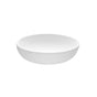 MTI Baths - LUNA 1 SCULPTURESTONE VESSEL FLAT RIM - GLOSS WHITE (13.75) - Gloss White