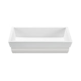 PETRA 4 SR SCULPTURESTONE SEMI-RECESSED - MATTE BISCUIT (22X14.25)