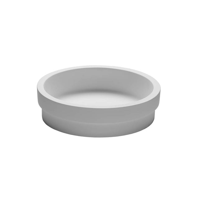 MTI Baths - HALO 1 SR SCULPTURESTONE SEMI-RECESSED - MATTE WHITE (16.25) - White Matte