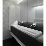 MTI Baths - PETRA 12 SR SCULPTURESTONE SEMI-RECESSED - MATTE WHITE (54X14.75) - White Matte