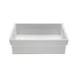 MTI Baths - CONTINUUM RECTANGLE SCULPTURESTONE SEMI-RECESSED - MATTE WHITE (20.75X16.25) - White Matte