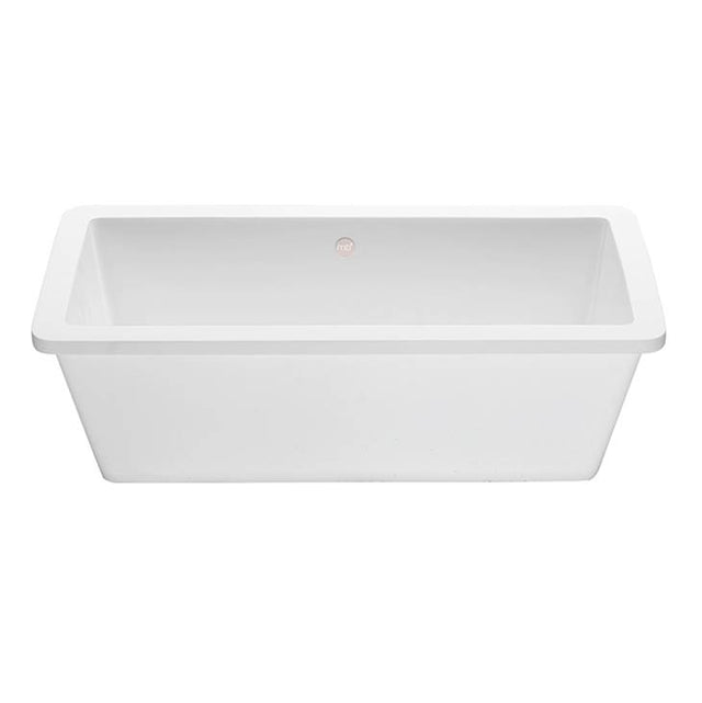 MTI Baths - PETRA 14 SCULPTURESTONE UNDERMOUNT - GLOSS WHITE (18.5X9.25) - Gloss White