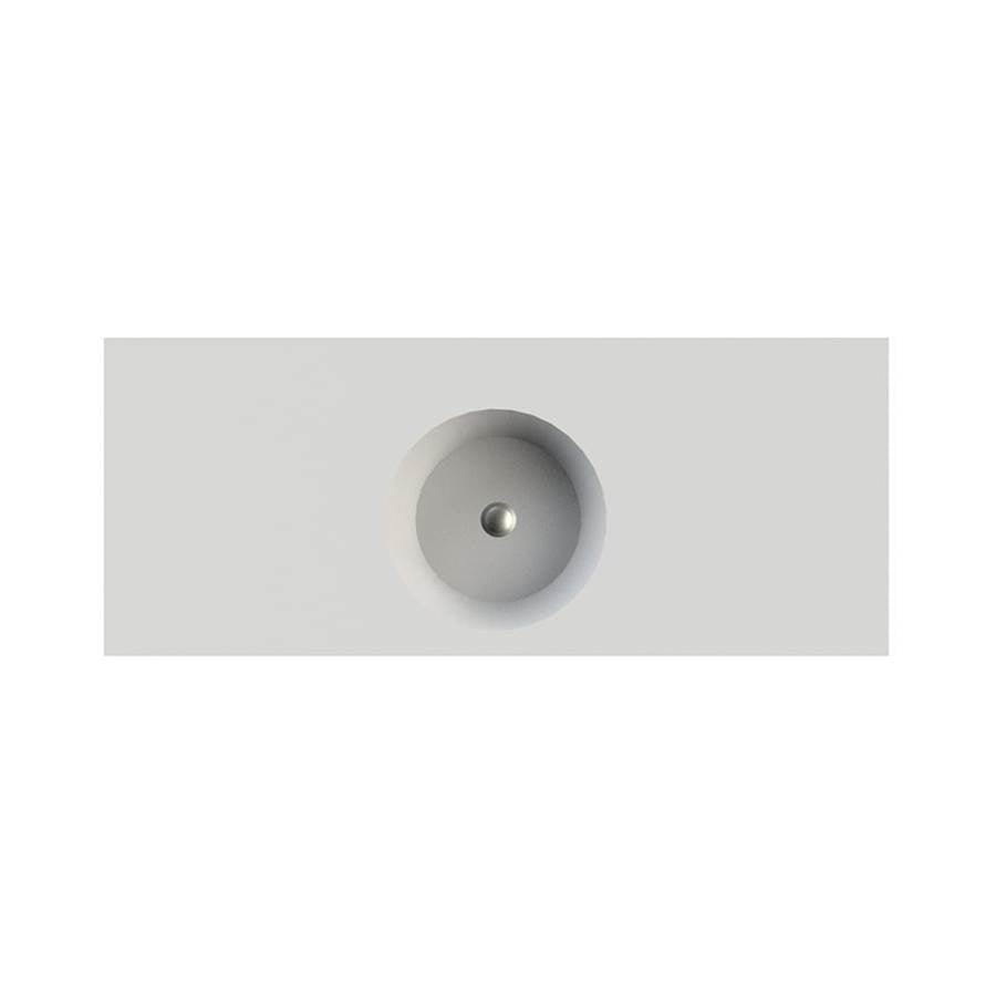HALO 2 SCULPTURESTONE COUNTER SINK DOUBLE BOWL UP TO 50'' - MATTE BISCUIT
