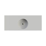 LUNA 2 SCULPTURESTONE COUNTER SINK DOUBLE BOWL UP TO 50'' - MATTE BISCUIT
