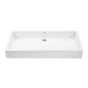 MTI Baths - WYMARA 2 SCULPTURESTONE VESSEL DRAIN COVER - MATTE WHITE (35.5X15.75) - White Matte