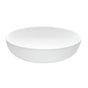 MTI Baths - LUNA 2 SCULPTURESTONE VESSEL ROLLED RIM - GLOSS WHITE (15.75) - Gloss White
