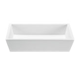 MTI Baths - PETRA 4 SCULPTURESTONE VESSEL - MATTE WHITE (22X14.25) - White Matte