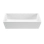 MTI Baths - PETRA 4 SCULPTURESTONE VESSEL - MATTE WHITE (22X14.25) - White Matte