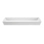 MTI Baths - PETRA 5 SCULPTURESTONE VESSEL - GLOSS WHITE (47.5X14.125) - Gloss White