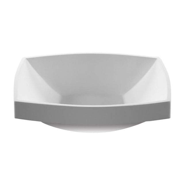 MTI Baths - ADRIAN SCULPTURESTONE SEMI-RECESSED - GLOSS WHITE (23.75X17.625) - Gloss White