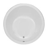 JASMINE 1 ACRYLIC CXL DROP IN ROUND AIR BATH - BISCUIT (65.5X65.5)