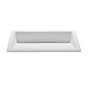 MTI Baths - INCLINE 2 SCULPTURESTONE UNDERMOUNT - GLOSS WHITE (20.375X14.375) - Gloss White