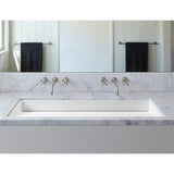 INCLINE 3 SCULPTURESTONE UNDERMOUNT - MATTE BISCUIT (41.375X14.375)