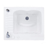 MTI Baths - FOOT SPA 1 ACRYCLIC CXL DROP IN WHIRLPOOL CLEANING SYSTEM/CHROME VALVE - WHITE (28X23) - White
