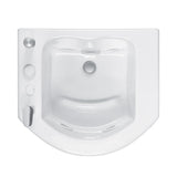 MTI Baths - FOOT SPA 2 ACRYCLIC CXL DROP IN WHIRLPOOL CLEANING SYSTEM/CHROME VALVE - WHITE (26.5X24) - White
