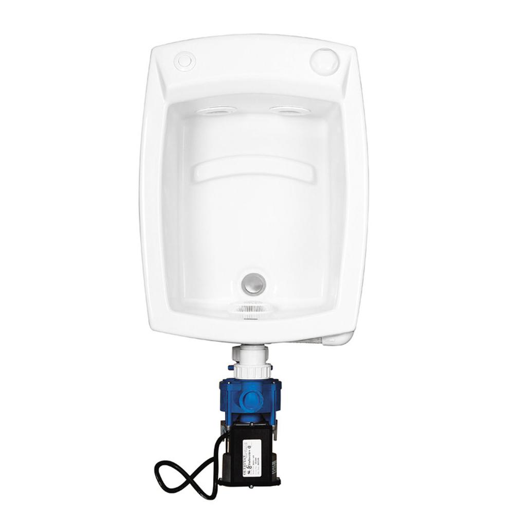 MTI Baths - FOOT SPA 3 ACRYCLIC CXL DROP IN WHIRLPOOL CLEANING SYSTEM/CHROME VALVE - WHITE (25.25X18.5) - White