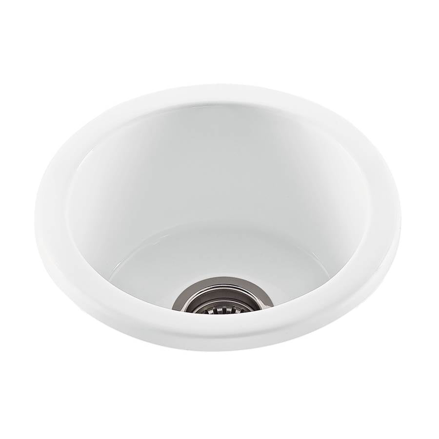 MTI Baths - LIBERTY ACRYLIC CXL BAR/PREP DROP IN/UNDERMOUNT - WHITE (15'') - White