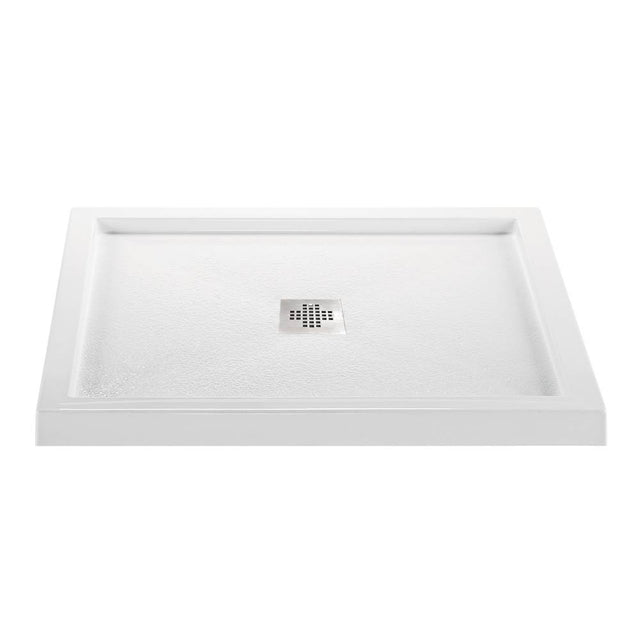 MTI Baths - 3632 ACRYLIC CXL CENTER DRAIN MULTI THRESHOLD - WHITE - White