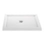 MTI Baths - 3632 ACRYLIC CXL CENTER DRAIN MULTI THRESHOLD - WHITE - White