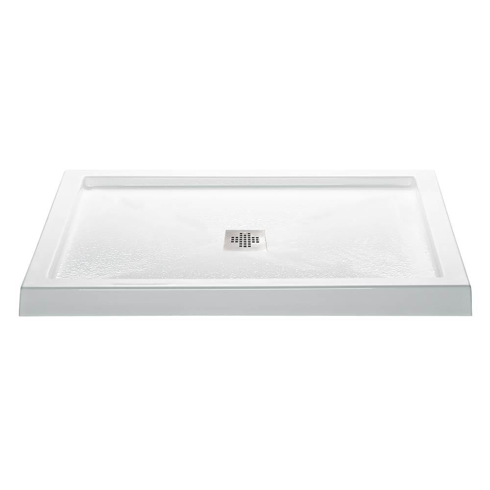 MTI Baths - 4236 ACRYLIC CXL CENTER DRAIN MULTI THRESHOLD - WHITE - White
