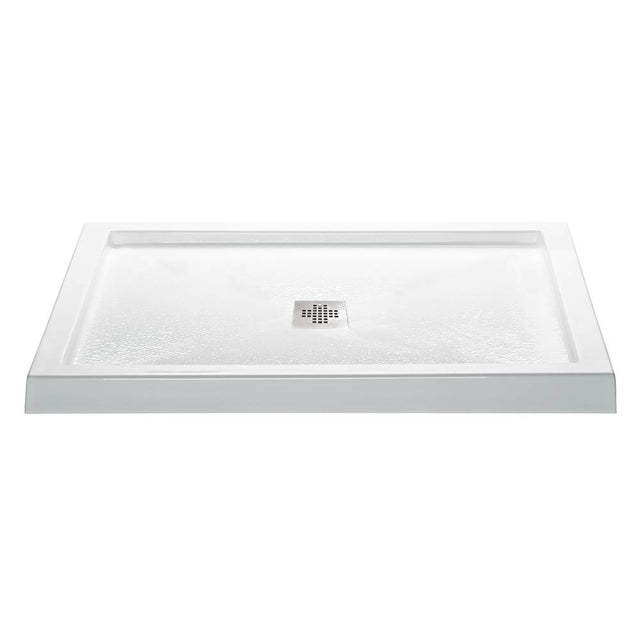 MTI Baths - 4236 ACRYLIC CXL CENTER DRAIN MULTI THRESHOLD - WHITE - White