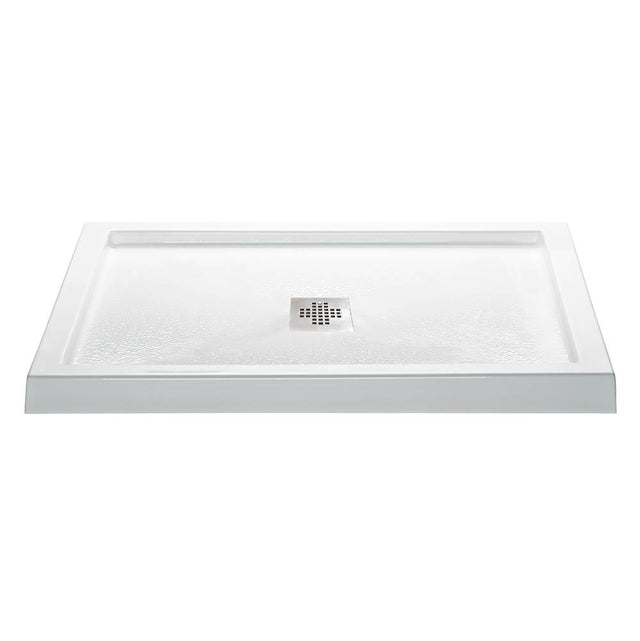 MTI Baths - 4842 ACRYLIC CXL CENTER DRAIN MULTI THRESHOLD - WHITE - White