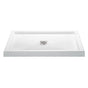 MTI Baths - 4842 ACRYLIC CXL CENTER DRAIN MULTI THRESHOLD - WHITE - White