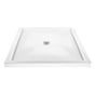 MTI Baths - 4848 ACRYLIC CXL CENTER DRAIN MULTI THRESHOLD - WHITE - White