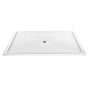 MTI Baths - 5432 ACRYLIC CXL CENTER DRAIN MULTI THRESHOLD - WHITE - White