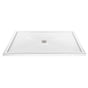 MTI Baths - 5434 ACRYLIC CXL CENTER DRAIN MULTI THRESHOLD - WHITE - White