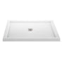 MTI Baths - 5442 ACRYLIC CXL CENTER DRAIN MULTI THRESHOLD - WHITE - White