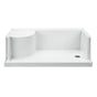 MTI Baths - 6030 ACRYLIC CXL RH DRAIN INTEGRAL SEAT/TILE FLANGE - WHITE - White