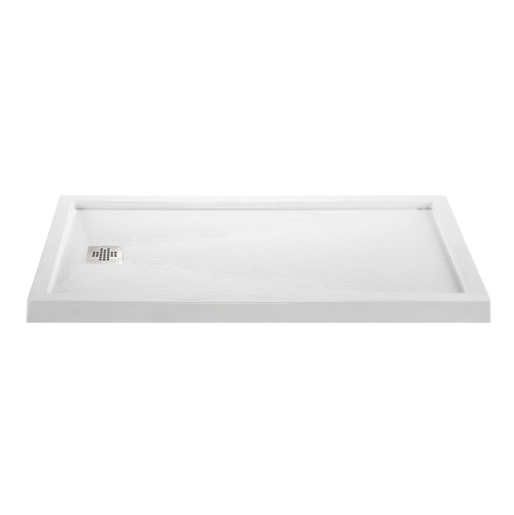 MTI Baths - 6032 ACRYLIC CXL RH DRAIN MULTI THRESHOLD - WHITE - White