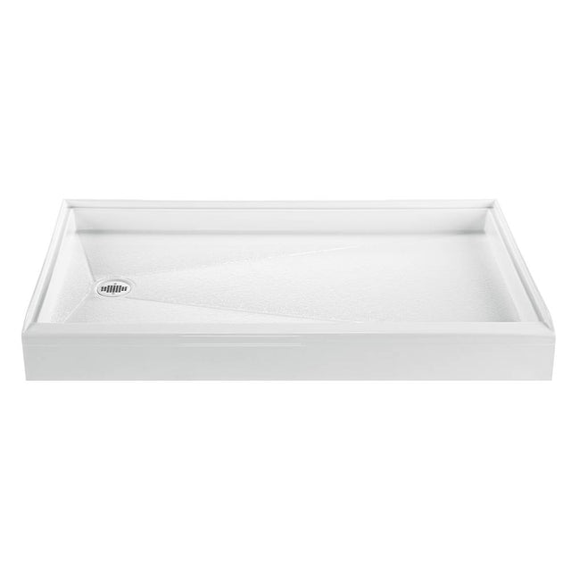 MTI Baths - 6036 ACRYLIC CXL LH DRAIN 3-SIDED INTEGRAL TILE FLANGE - WHITE - White