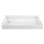 MTI Baths - 6036 ACRYLIC CXL LH DRAIN 3-SIDED INTEGRAL TILE FLANGE - WHITE - White