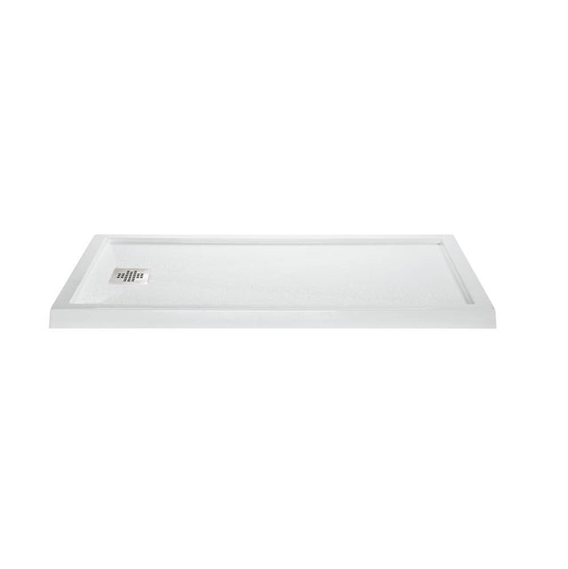 MTI Baths - 6036 ACRYLIC CXL RH DRAIN MULTI THRESHOLD - WHITE - White