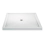 MTI Baths - 6060 ACRYLIC CXL CENTER DRAIN MULTI THRESHOLD - WHITE - White