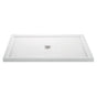 MTI Baths - 6642 ACRYLIC CXL CENTER DRAIN MULTI THRESHOLD - WHITE - White