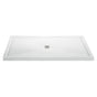 MTI Baths - 7242 ACRYLIC CXL CENTER DRAIN MULTI THRESHOLD - WHITE - White