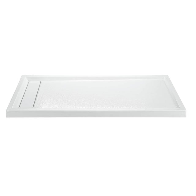 MTI Baths - 7848 ACRYLIC CXL LH HIDDEN DRAIN MULTI THRESHOLD - WHITE - White