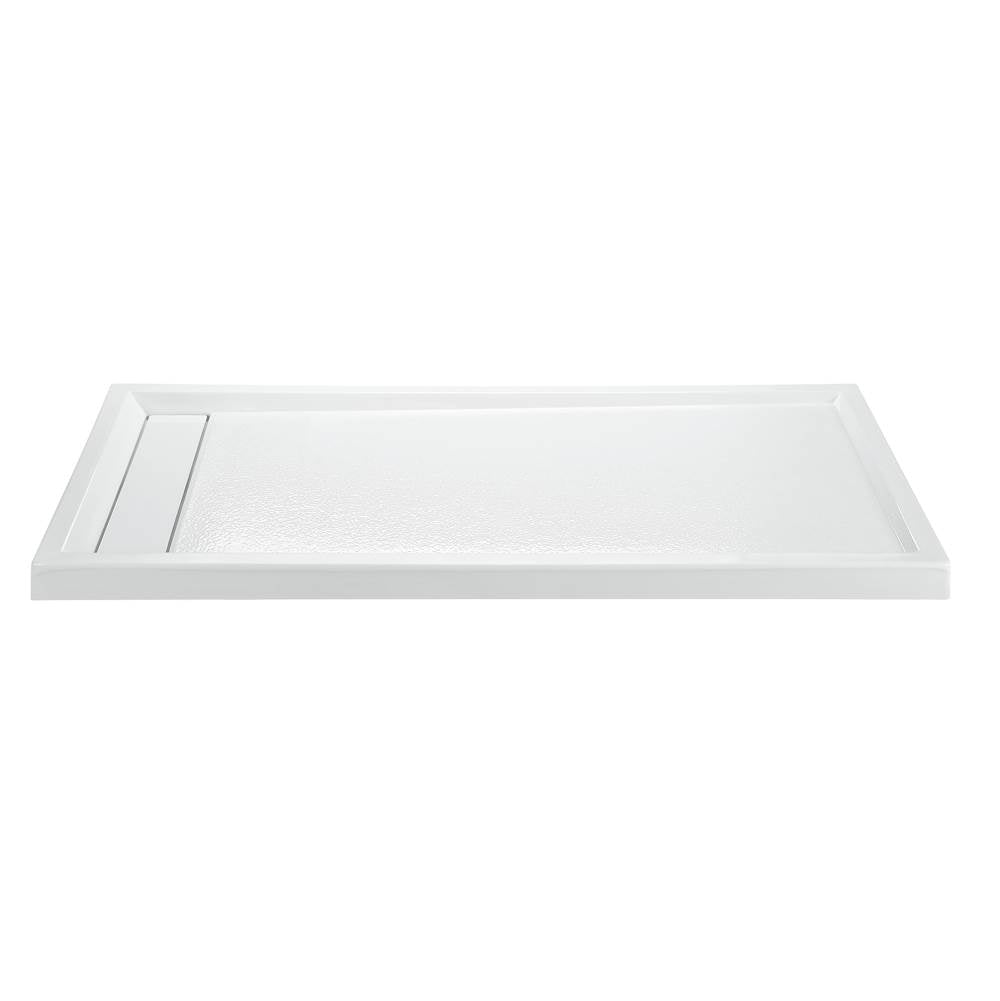 MTI Baths - 7848 ACRYLIC CXL RH HIDDEN DRAIN MULTI THRESHOLD - WHITE - White