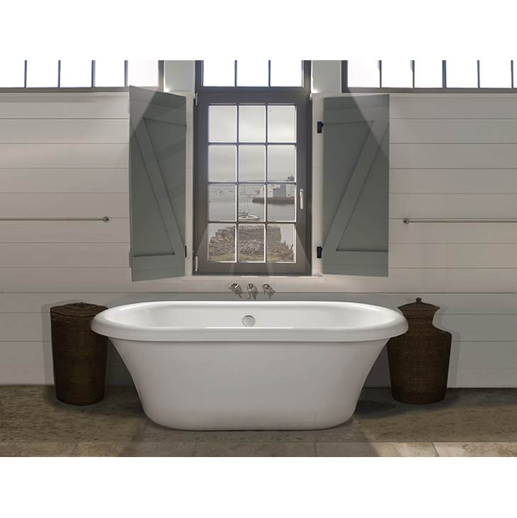 MELINDA 4 ACRYLIC CXL FREESTANDING AIR BATH - BISCUIT (65.5X35)
