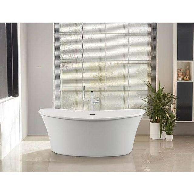 MTI Baths - LORETTA 4 ACRYLIC CXL FREESTANDING SOAKER - WHITE (60X32) - White