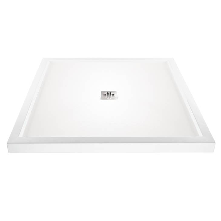 MTI Baths - 4242 DOLOMATTE CENTER DRAIN MULTI THRESHOLD - WHITE - Matte White