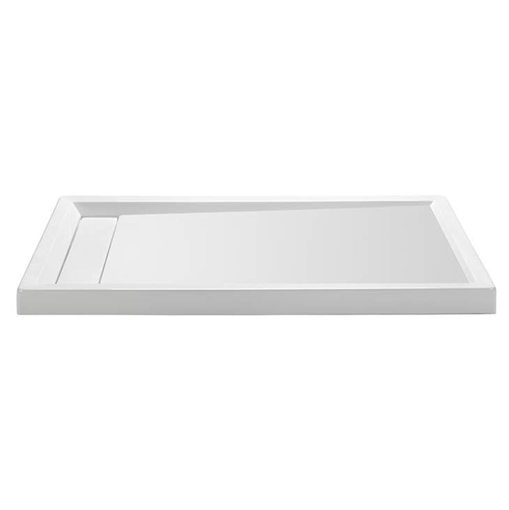 MTI Baths - 6036 DOLOMATTE RH HIDDEN DRAIN MULTI THRESHOLD - WHITE - Matte White