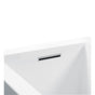 MTI Baths - SLIM LINE INTEGRATED OVERFLOW W/TOE TAP - BRUSHED NICKEL