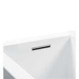 MTI Baths - SLIM LINE INTEGRATED OVERFLOW W/TOE TAP - CHROME