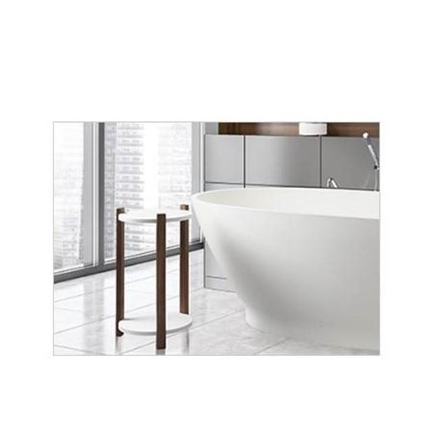MTI Baths - SIDE TABLE - MATTE WHITE (15X23) - White Matte